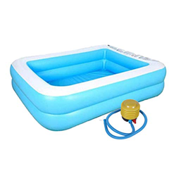 T TOOYFUL Piscinas inflables premium de la familia de la piscina con el inflador de la bomba del pie niños precio