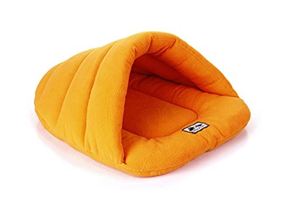 LYDBM Casa de Perro de Zapatillas de Invierno Casa de Perro para Mascotas Casa de Perro Lindo Suave Adecuado para Gato Kennel Pet Mat (Color : Orange,