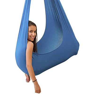 MISOYE Mississ Columpio de Terapia de Interior, Columpio elástico de Terapia sensorial, para Columpio de Terapia de Autismo para niños, 100 280 cm, Re