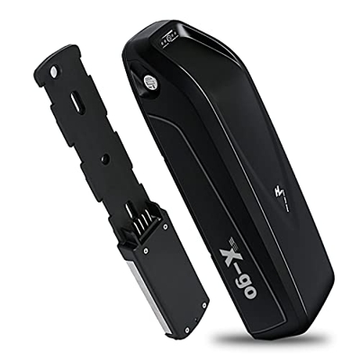 X-go Ebike Batería 36V 10AH Batería de litio de litio con cargador y placa de protección BMS, batería para bicicletas eléctricas de 250W 350W 500W 750