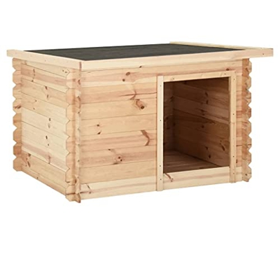 vidaXL Madera Maciza de Pino Caseta para Perros 120x100x80 cm Mascotas Jaula