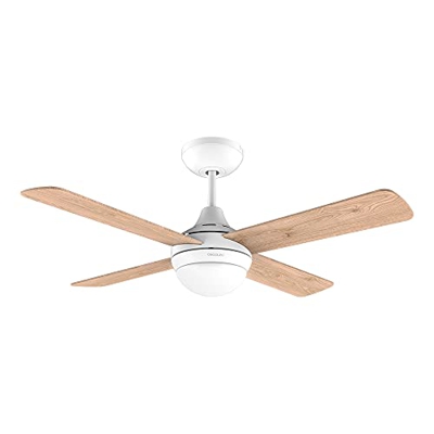 Cecotec Ventilador de Techo con Mando a Distancia, Temporizador y Luz LED EnergySilence Aero 4200 DC Fresh. 40 W, Motor DC, 42", 4 Aspas Reversibles e