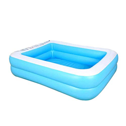 Writtian – Piscina hinchable rectangular exterior familias portátil hinchable piscina de agua para niños y adultos piscina para jardín, piscina grande características
