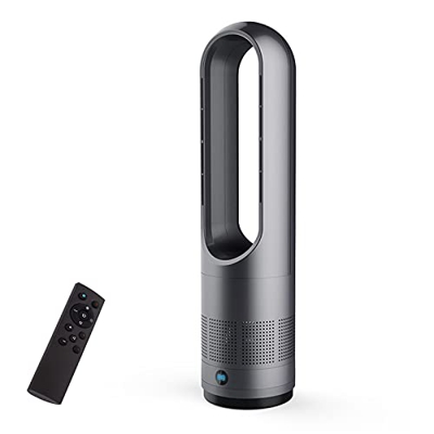 Ventilador Calentador Sin Aspas, Calentador De 1400/2000 W Y Ventilador De Torre Purificador De Aire De 10 Velocidades, Temporizador De 8 Horas, Panta