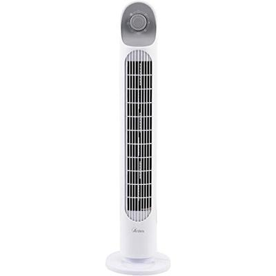 Ardes AR5T800 ORACLE - Ventilador de torre de 3 velocidades, altura de 81 cm, oscilación automática, color blanco