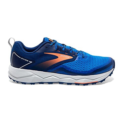 Brooks Divide 2, Zapatillas para Correr Hombre, Azul Marino y Naranja, 44.5 EU