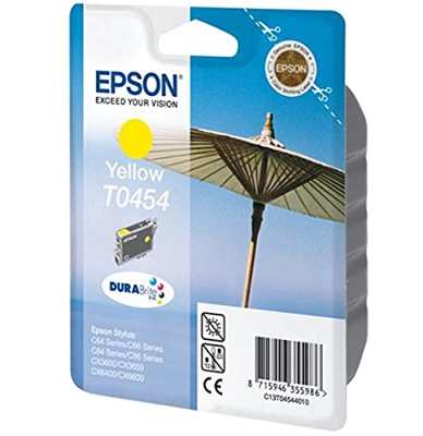 Epson C13T04544010 - Cartucho de tinta, amarillo válido para EPSON Stylus CX6400 / CX6600 / CX3650 / C84 / C86 / C64 / C66