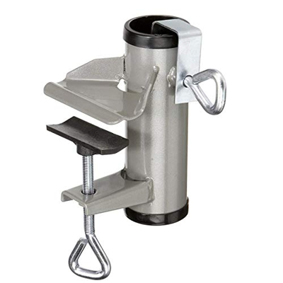 Gusengo - Soporte de sombrilla para balcón, soporte de balcón o sombrilla para sombreros, no se oxida fácilmente, soporte de clip de fijación para par