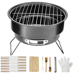 Z&HA Barbacoa De Carbón Portátil BBQ, con Parillas Y Pies Plegables, Matriales Saludables Y Seguros, Fácil De Usar Y Limpiar, Diseño De Ventilación, B características
