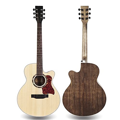 FKKLGNBDR Guitarra Spruce Wood Guitarra acústica Sólido Top Classical Guitar Folk Pop Guitar Guitar Guitarra acústica Kits de Guitarra
