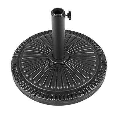 Sombrilla de patio de 10 kg – Base, resistente a la intemperie para mesa de patio, soporte para paraguas de mercado al aire libre resistente para pati