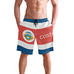 All3DPrint - Bañador para hombre, diseño de la bandera de Costa Rica multicolor X-Large características