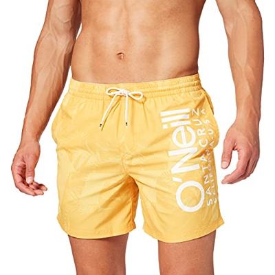 O'Neill Pm Cali Floral 2 Shorts, Bañador para Hombre, Amarillo (2900 Yellow AOP), S
