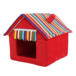 YHWD Plegable Casetas Perros Interior, Montaje Sencillo Caseta para Perros, Casetas Perros para Mascotas Disponible En Todas Las Temporadas,Rojo,XS precio