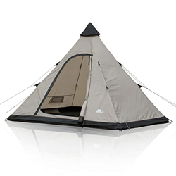 Tienda de campaña Lido para 370 – 4 personas, tienda de campaña tipi, bañera, protección contra insectos, altura de pie, resistente al agua, protecció en oferta