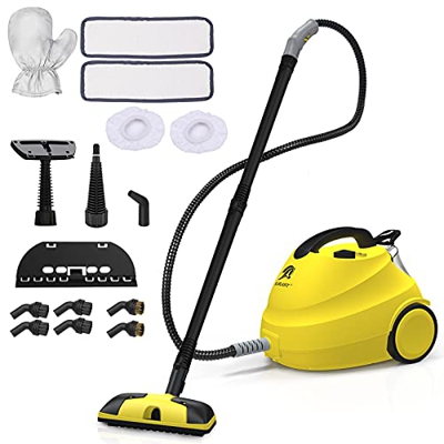 MLMLANT Limpiador Trapeador Vapor agua sofas mano,Vaporeta plancha baporetas limpieza hogar,15 Accesorios multifunción