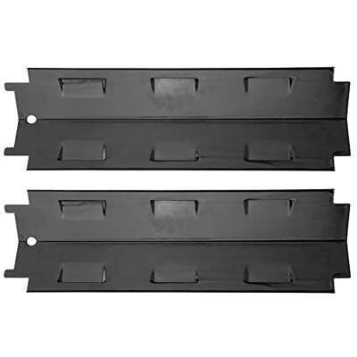 KUIDAMOS Carpa De Calor para Barbacoa, Placa De Calor De Parrilla Negra 2 Piezas con Placa De Calor De 2 Parrilla para Charbroil 463230710