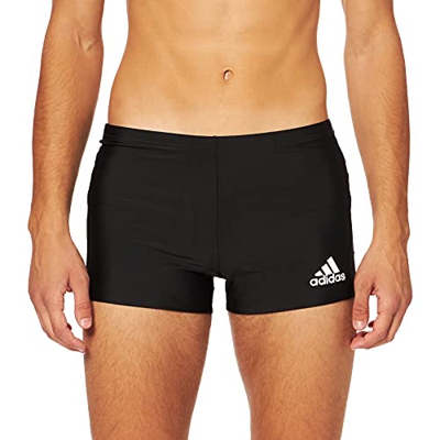adidas FIT Taper Bx Swimsuit, Black/Grey Six, S Mens