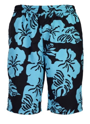 Bugatti – Bañador para hombre, diseño de flores en color negro y jade o rojo y gris claro schwarz / jade XXXL
