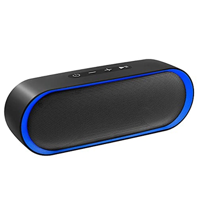 Altavoz Bluetooth 12W, Altavoz Portatil Bluetooth 5.0, 24H de Reproducción, Altavoz Exterior con Micrófono, Altavoces Inalámbrico con AUX/TF, para Móv