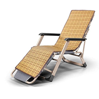 YVX Sillón para Patio, sillón reclinable Plegable Acolchado Textoline, sillón de Playa, sillón reclinable para Piscina/Exterior, para jardín, Camping 