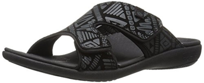 Spenco Sandalia Tribal Slide - Negro, Talla 13