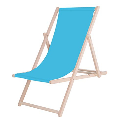 SPRINGOS Tumbona Tumbona de jardín Madera de Haya lacada clásica Dimensiones: 58 x 92 x 62 cm Tumbona Plegable Tumbona de relajación Tumbona de Playa 