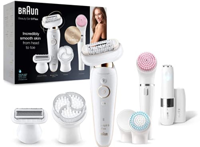 Braun Silk-épil 9 Flex 9100 Set de belleza + Braun Face Mini Rasuradora Facial Para Mujeres