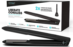 Revamp Progloss Liberate, Plancha De Pelo De Cerámica Inalámbrica Ligera, Modo De Vuelo, Voltaje Mundial, Control De Temperatura precio