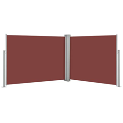Marrón 100% poliéster con Recubrimiento de PU + Estructura de Acero + Rodillo de Aluminio Toldo Lateral retráctil marrón 140x1000 cm Casa y jardín Jar en oferta