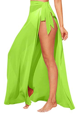 UMIPUBO Mujer Vestido de Playa Semi-Transparente Ropa de Baño Playa Vestido Suelto de Traje de baño Bikini Cover up Falda Cruzada Talla Grande Sarong 