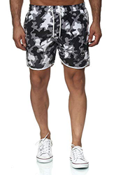 Kayhan Men Swimwear Sport, Camouflage Grey/Black/White M características