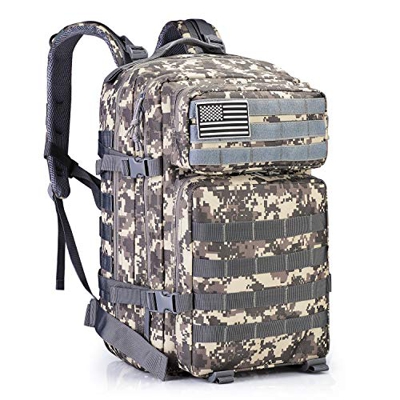 G4Free 40L Mochila Táctica Militar Paquete de Asalto del Ejército Grande Bolso de Hombro Molle Mochilas Mochila para Senderismo al Aire Libre Camping 