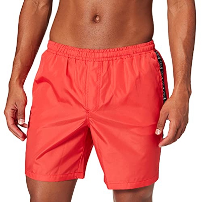 Lotto Short Beach Due Bañador para Hombre, Rosso, Small