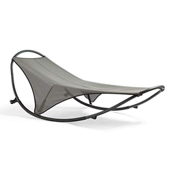 VonHaus Tumbona mecedora – Tumbona con textoline resistente a la intemperie y marco de acero con recubrimiento de polvo duradero – Tumbona para exteri en oferta