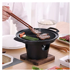 KDDEON Mini Parrilla para Barbacoa, Estufa de Alcohol para una Persona en el hogar, Parrilla de Barbacoa sin Humo para Barbacoa al Aire Libre, Placa p en oferta