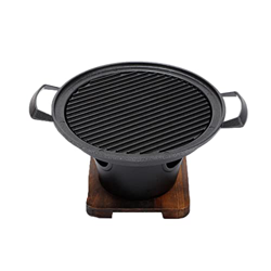 KDDEON Mini Parrilla de Horno para Barbacoa, Horno de Cocina para una Persona, Marco de Madera para el hogar, Estufa de Alcohol, Barbacoa para Fiesta  en oferta