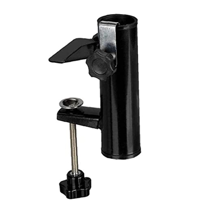 Ruluti Paraguas Soporte Fijo Clip Portátil Plástico Balcón Paraguas Soporte Paraguas Abrazadera Jardín Patio Playa Parasol Accesorios