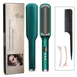 Cepillo para alisar, Cepillo para alisar el cabello Iones para damas Cepillo alisador, Alisador de cabello 25S Calentador de cerámica PTC, Temperatura características