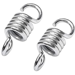 Froiny 2 Pcs Hamaca Spring Spring Endurecido Galvanizado Extensión Doble Giro Giratorio Resorte para Colgar Sillas Hamaca Y Columpios Porche en oferta