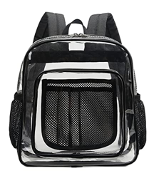 SPEEDEVE Mochila de PVC Transparente Mochila Escolar Impermeables,5077-Negro características