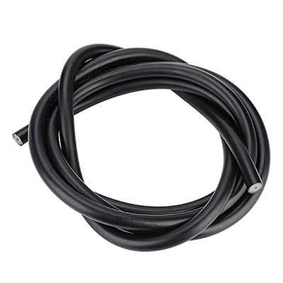 DAUERHAFT Tubo de Goma para Pesca submarina, 3 * 16 mm de látex, Ligero, Duradero, Negro, Tubo de Goma para Fusil, para Bricolaje y reemplazo, para Bu