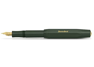 Kaweco Classic Sport Pluma estilográfica con plumín de acero chapado en oro de 23 quilates y punta de iridio para cartuchos de tinta I Kaweco Sport de