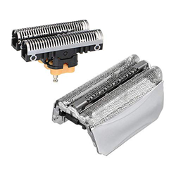 Poweka Cabezal de afeitado eléctrico para Braun 51S, compatible con afeitadoras de la serie 5, Silver 1 Shaver Foil & Cutter en oferta