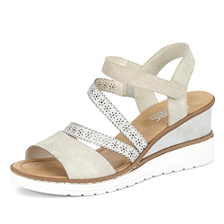 Rieker Frühjahr/Sommer V3551, Sandalias Punta Cerrada Mujer, Rosa (Perle/Ice 60), 39 EU en oferta