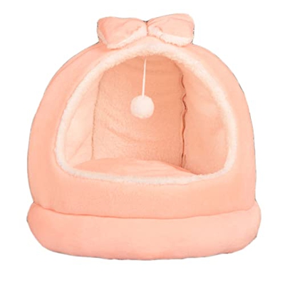 YHWD Casetas para Perros Pequenios No Colapsa, Casa De La Perrera Las Almohadillas Se Pueden Dividir, Perro De La Casa De La Perrera,Rosado,S