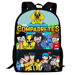 Mochila grande con diseño de Mike-c-Rack para niños, estudiantes, para escuela, viajes, ordenador portátil y excursión en oferta