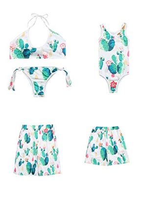 Madre e Hija Bikinis Traje de baño, Mamá bebé Bañadores de Mujer de Verano Playa, Conjunto de Bikini de Baño Niñas Traje de Baño (Niño, 8T)