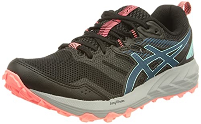 Asics Gel-Sonoma 6, Zapatillas para Carreras de montaña Mujer, Black/Deep Sea Teal, 37.5 EU