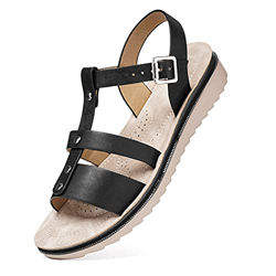 gracosy Sandalias Mujer Verano Sandalias de Playa Flat Punta Abierta Cuña Sandalias Casual Caminar Sandalias Antideslizante Zapatos Tobillo Correa Sli precio